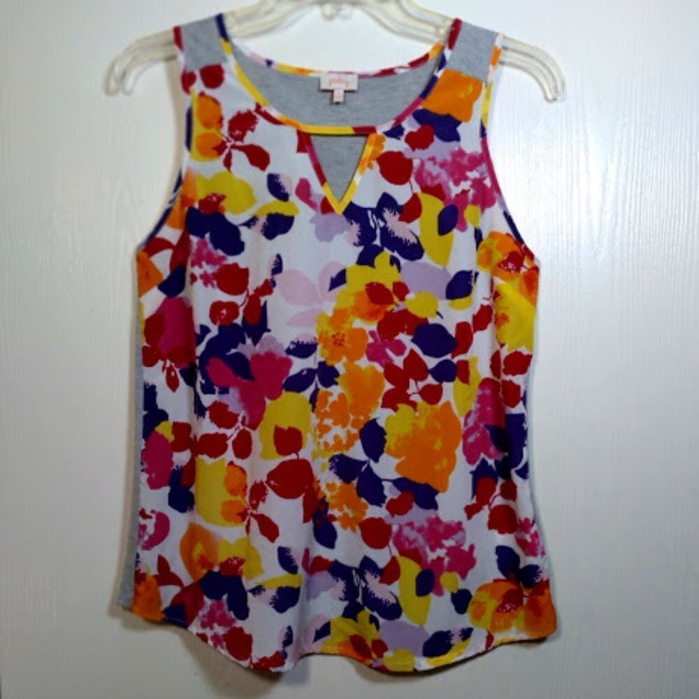 Floral Pixley Sleeveless Top: Small